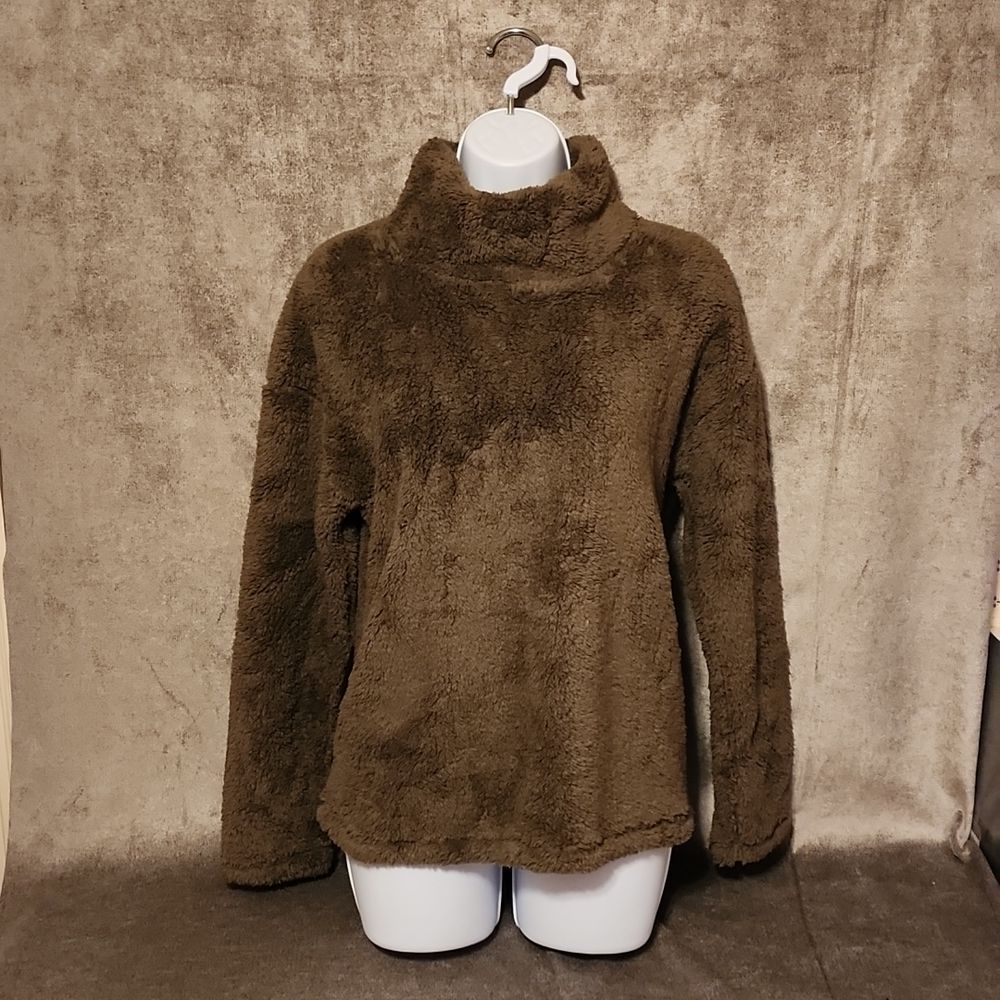 32 DEGREES Sherpa Mock-Neck Sweater